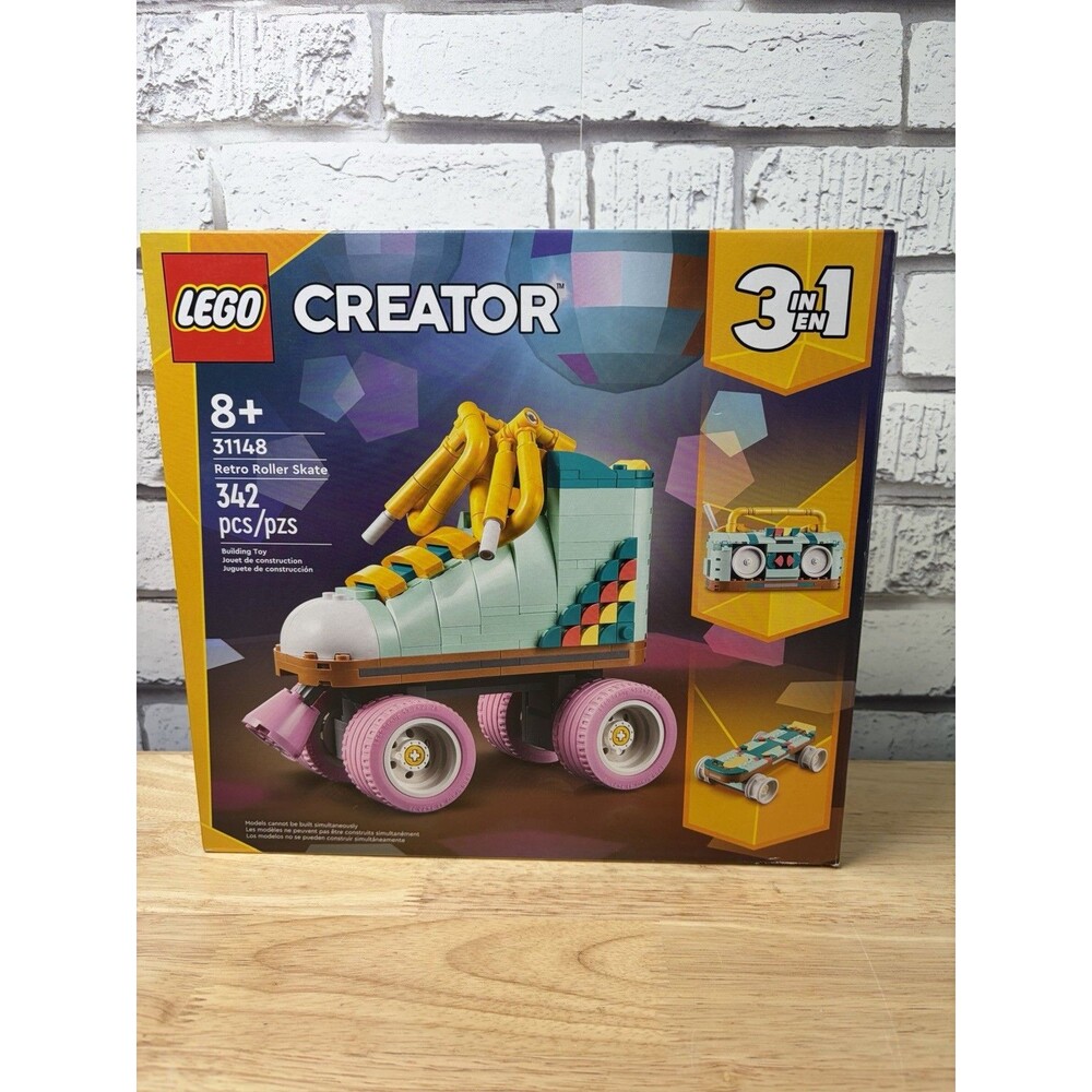 NIB LEGO CREATOR: Retro Roller Skate (31148) 3 In 1
